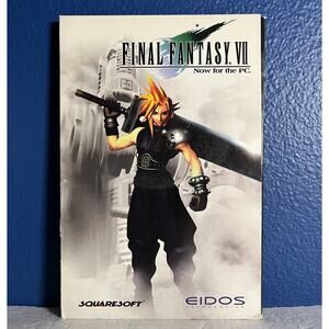 Final Fantasy VII PC Version Vintage Squaresoft RPG Video game Complete In Box